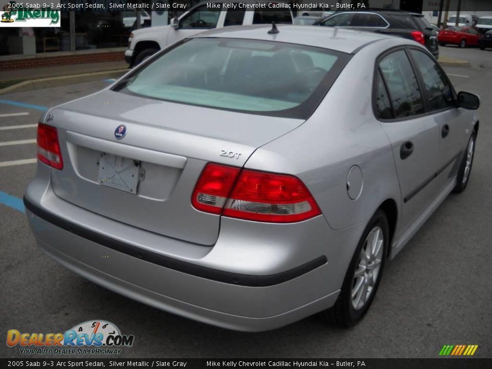 2005 Saab 9-3 Arc Sport Sedan Silver Metallic / Slate Gray Photo #3