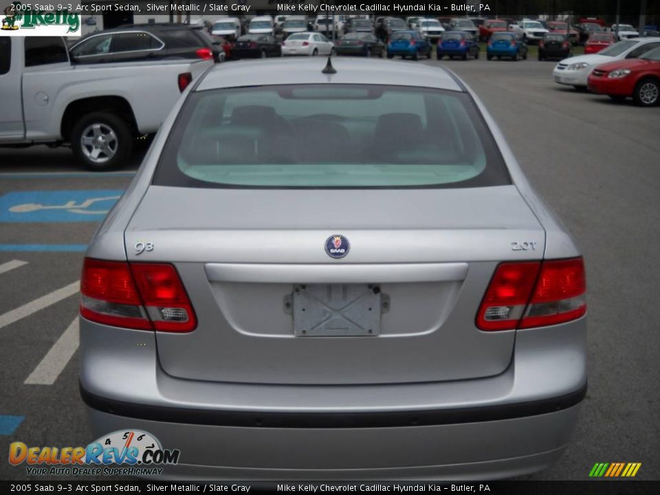 2005 Saab 9-3 Arc Sport Sedan Silver Metallic / Slate Gray Photo #4