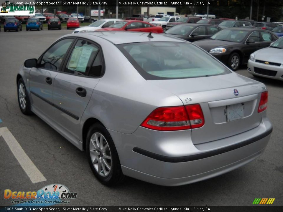 2005 Saab 9-3 Arc Sport Sedan Silver Metallic / Slate Gray Photo #5