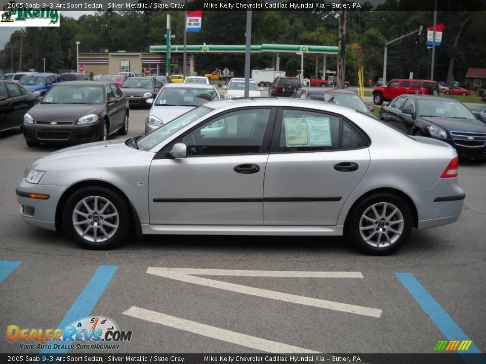 2005 Saab 9-3 Arc Sport Sedan Silver Metallic / Slate Gray Photo #6