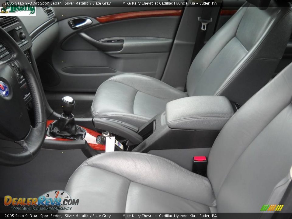 2005 Saab 9-3 Arc Sport Sedan Silver Metallic / Slate Gray Photo #9