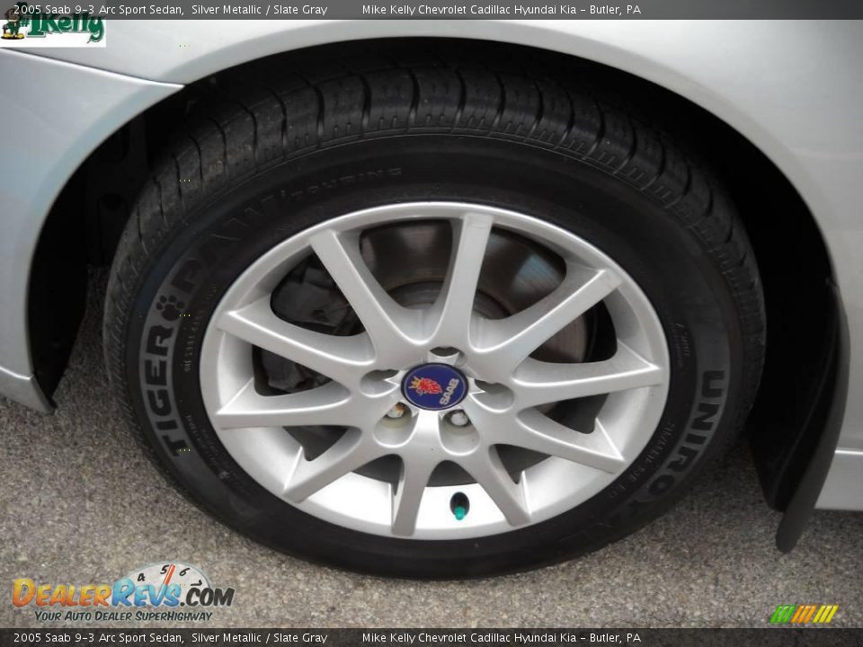 2005 Saab 9-3 Arc Sport Sedan Silver Metallic / Slate Gray Photo #14