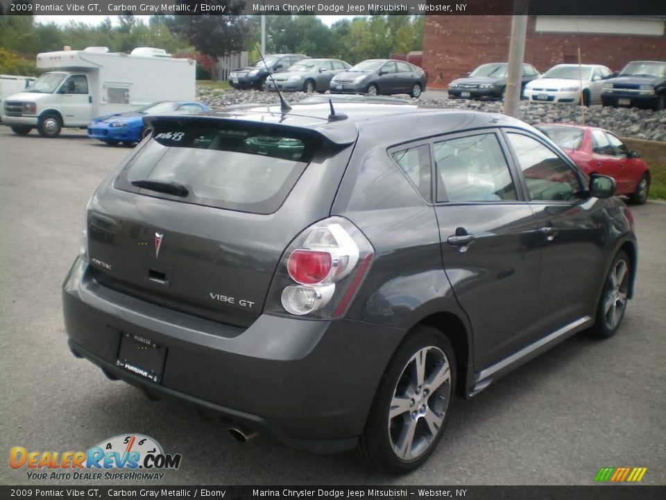 2009 Pontiac Vibe GT Carbon Gray Metallic / Ebony Photo #10