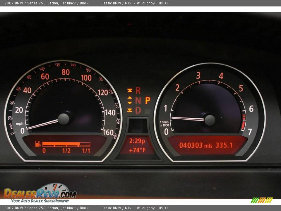 2007 BMW 7 Series 750i Sedan Jet Black / Black Photo #16