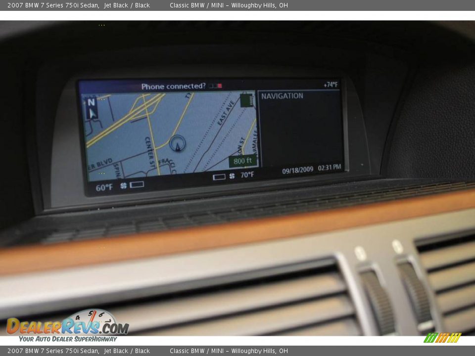2007 BMW 7 Series 750i Sedan Jet Black / Black Photo #20