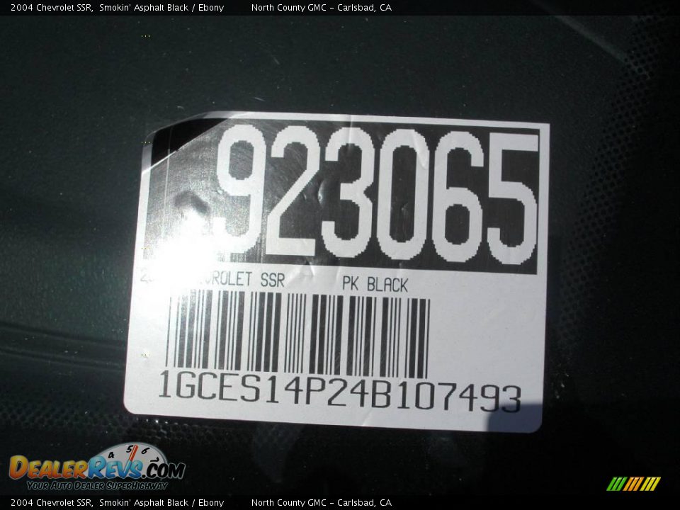 2004 Chevrolet SSR Smokin' Asphalt Black / Ebony Photo #8