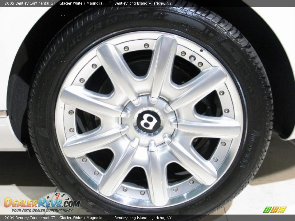 2009 Bentley Continental GT Glacier White / Magnolia Photo #14