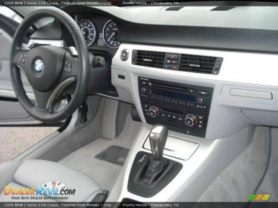 2008 BMW 3 Series 328i Coupe Titanium Silver Metallic / Gray Photo #16