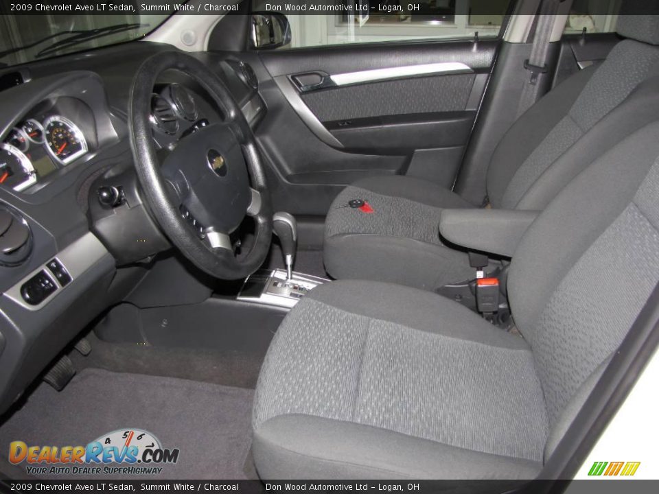 2009 Chevrolet Aveo LT Sedan Summit White / Charcoal Photo #8