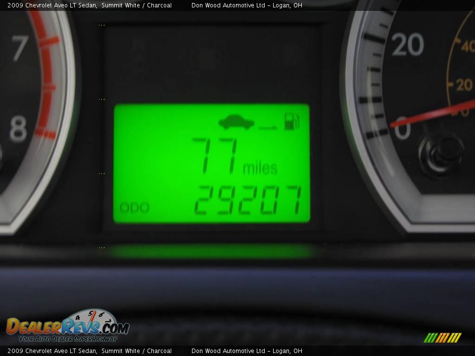 2009 Chevrolet Aveo LT Sedan Summit White / Charcoal Photo #14