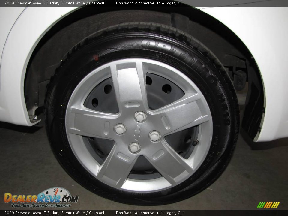2009 Chevrolet Aveo LT Sedan Summit White / Charcoal Photo #16