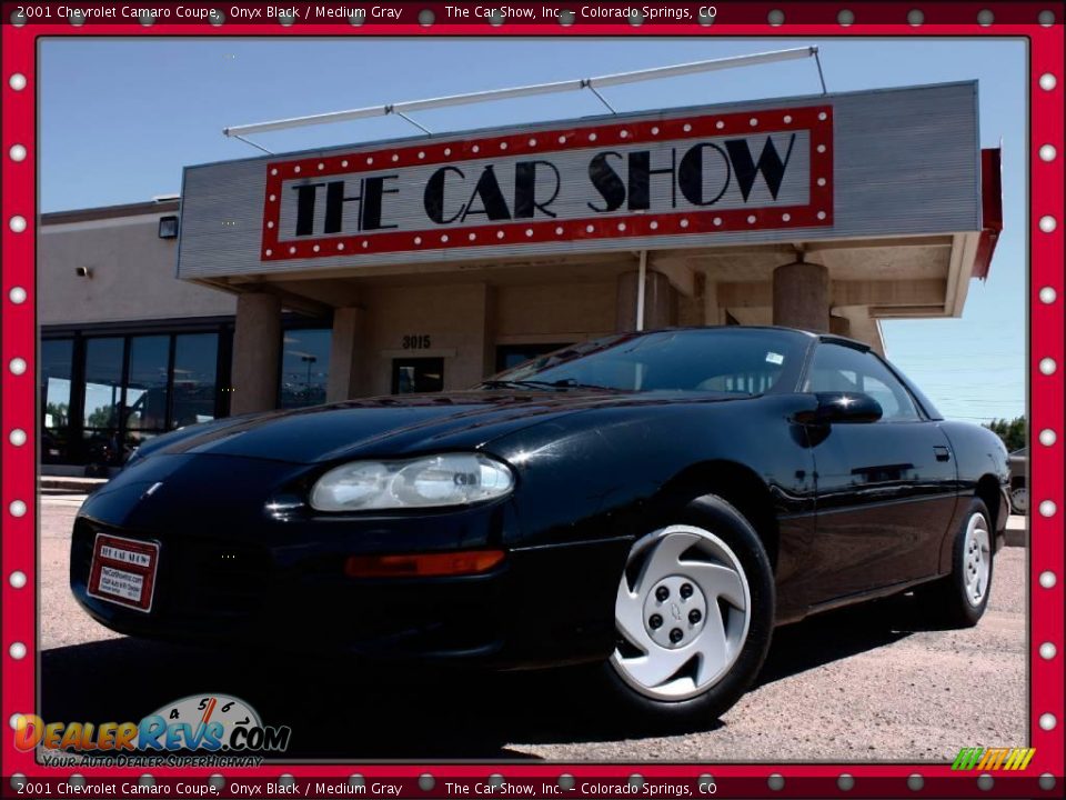 2001 Chevrolet Camaro Coupe Onyx Black / Medium Gray Photo #1