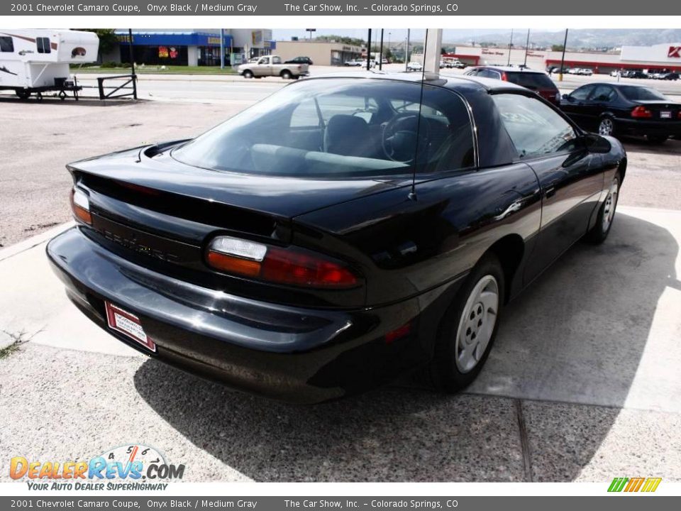 2001 Chevrolet Camaro Coupe Onyx Black / Medium Gray Photo #3