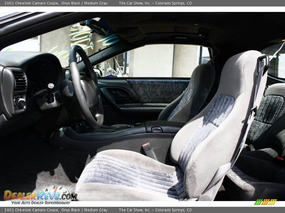 2001 Chevrolet Camaro Coupe Onyx Black / Medium Gray Photo #5