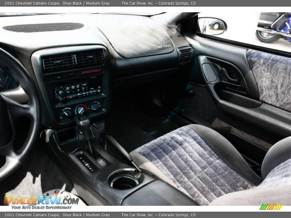 2001 Chevrolet Camaro Coupe Onyx Black / Medium Gray Photo #9