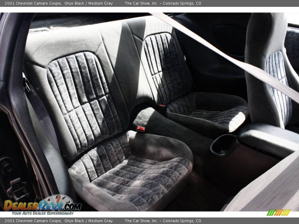 2001 Chevrolet Camaro Coupe Onyx Black / Medium Gray Photo #11