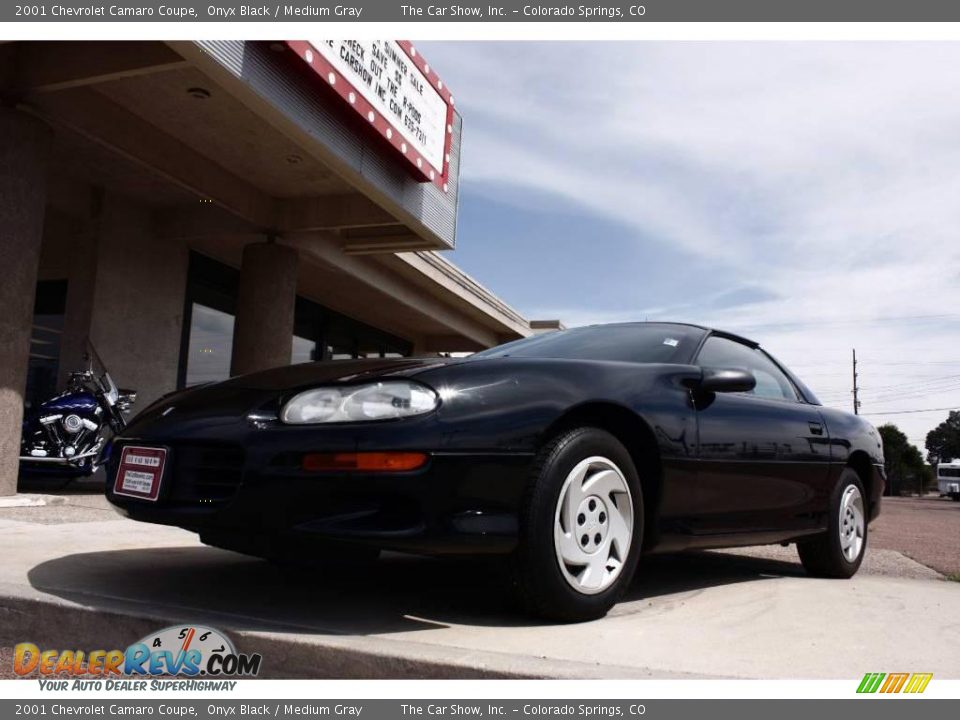 2001 Chevrolet Camaro Coupe Onyx Black / Medium Gray Photo #12