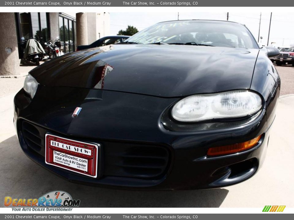 2001 Chevrolet Camaro Coupe Onyx Black / Medium Gray Photo #13