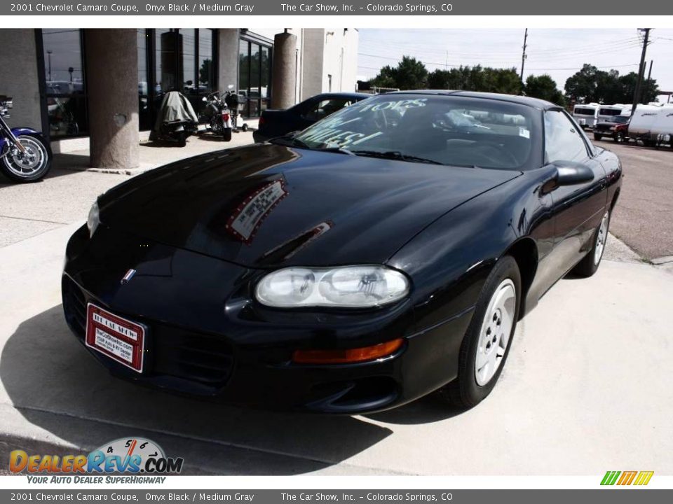 2001 Chevrolet Camaro Coupe Onyx Black / Medium Gray Photo #18