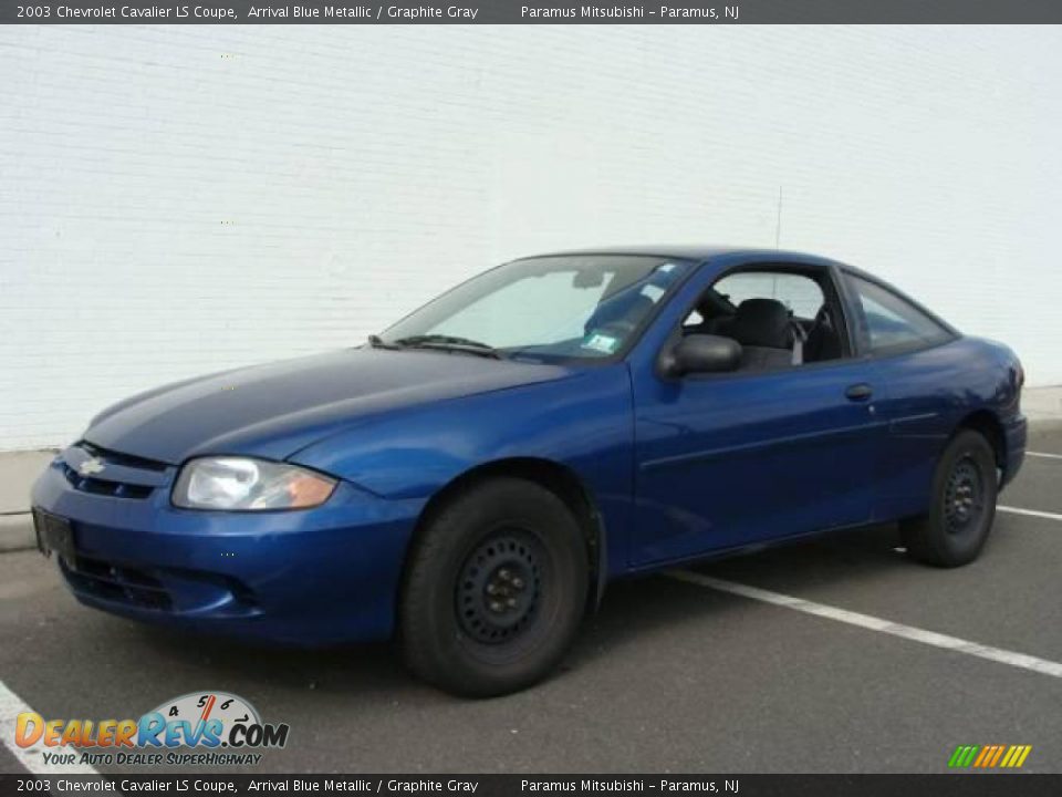 2003 Chevrolet Cavalier LS Coupe Arrival Blue Metallic / Graphite Gray Photo #1