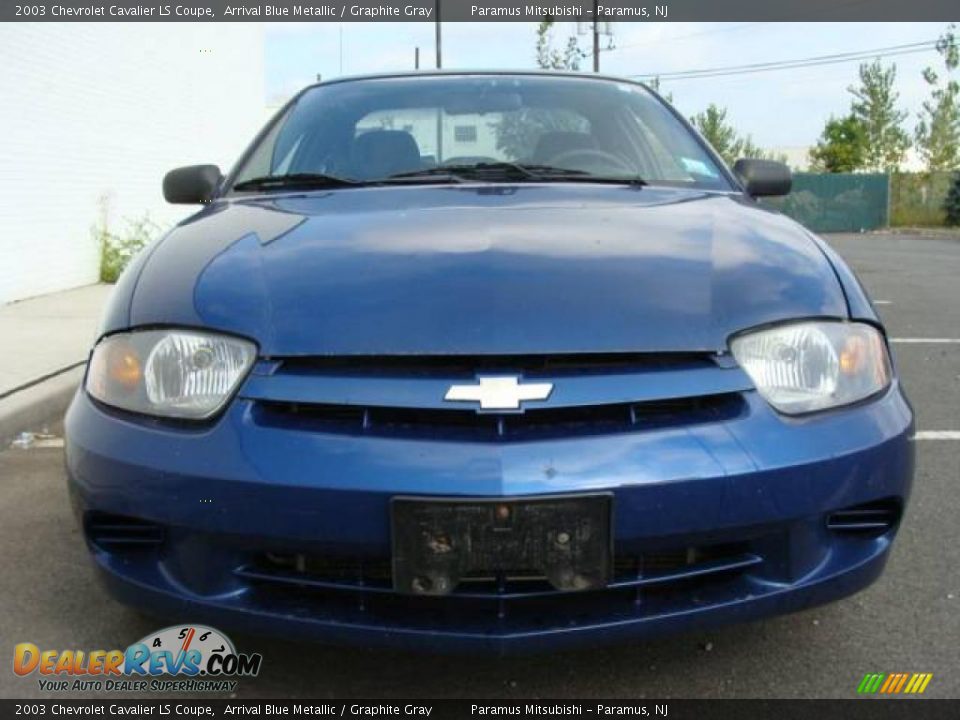 2003 Chevrolet Cavalier LS Coupe Arrival Blue Metallic / Graphite Gray Photo #2