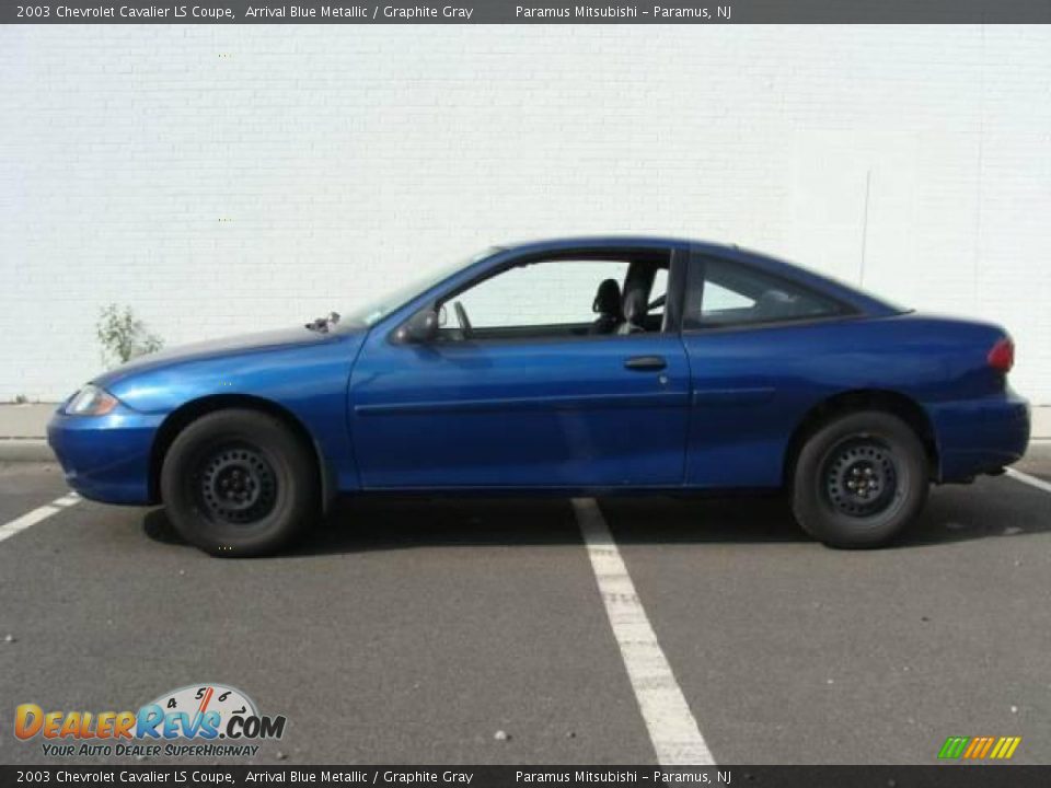 2003 Chevrolet Cavalier LS Coupe Arrival Blue Metallic / Graphite Gray Photo #3