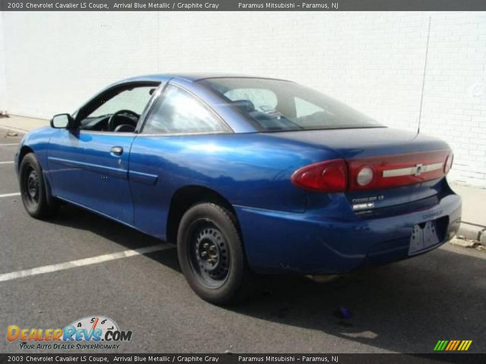 2003 Chevrolet Cavalier LS Coupe Arrival Blue Metallic / Graphite Gray Photo #4