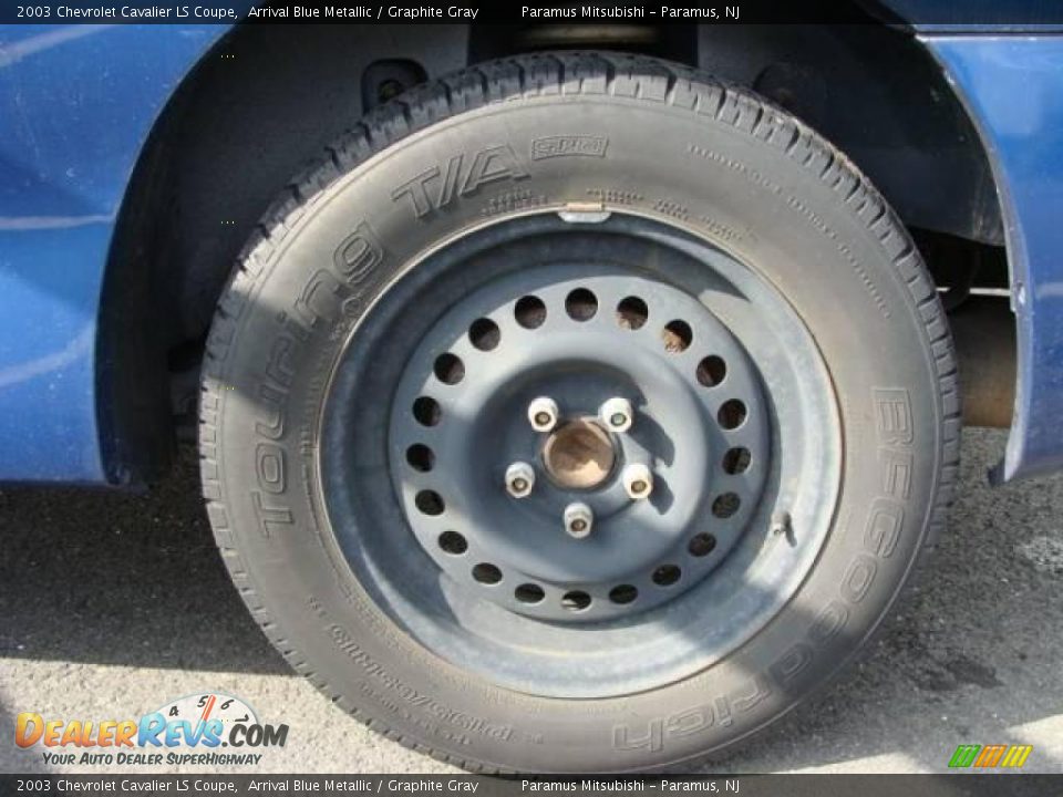 2003 Chevrolet Cavalier LS Coupe Arrival Blue Metallic / Graphite Gray Photo #6