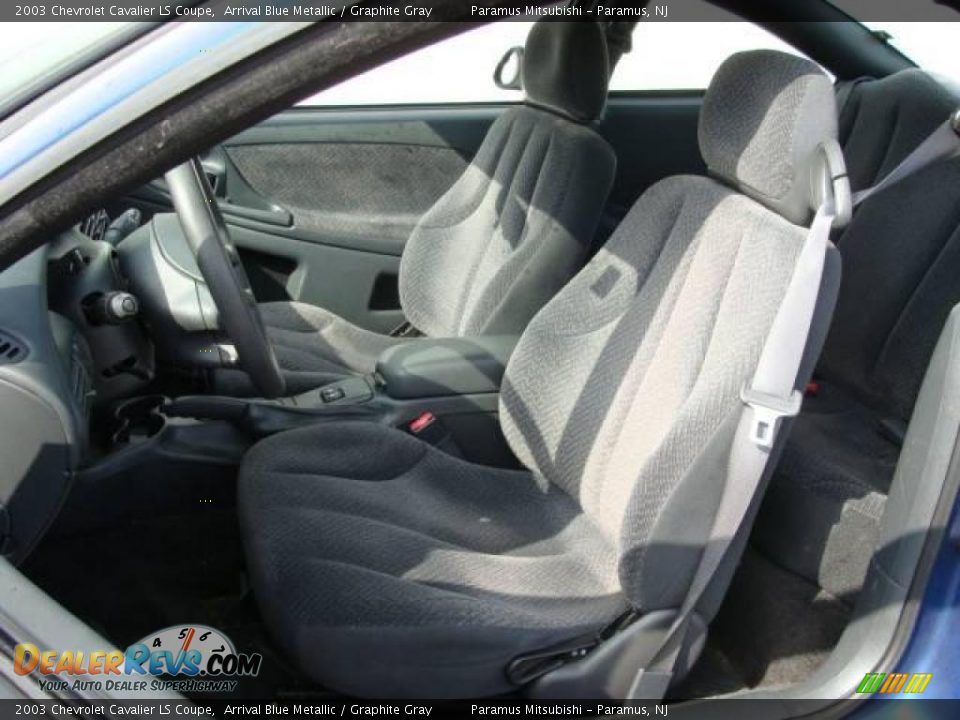 2003 Chevrolet Cavalier LS Coupe Arrival Blue Metallic / Graphite Gray Photo #10