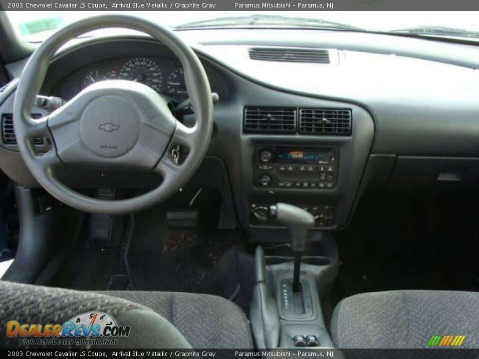 2003 Chevrolet Cavalier LS Coupe Arrival Blue Metallic / Graphite Gray Photo #11