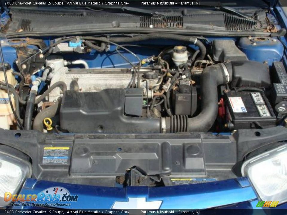 2003 Chevrolet Cavalier LS Coupe Arrival Blue Metallic / Graphite Gray Photo #15