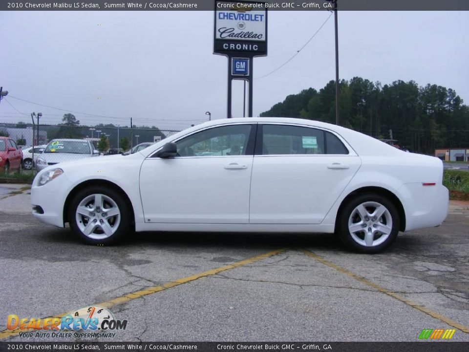 2010 Chevrolet Malibu LS Sedan Summit White / Cocoa/Cashmere Photo #1