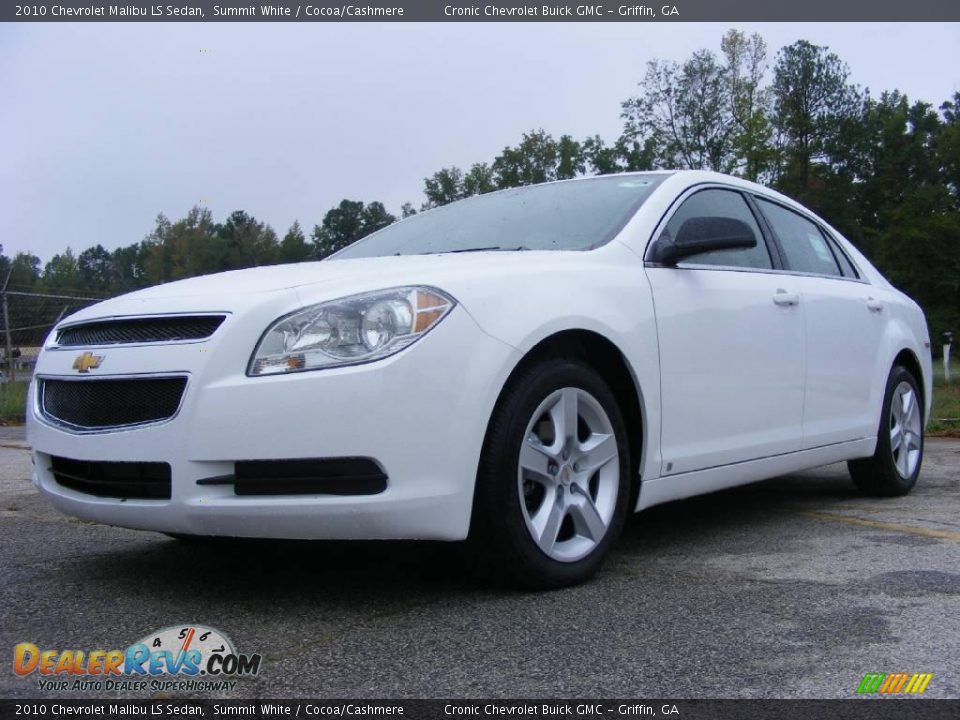 2010 Chevrolet Malibu LS Sedan Summit White / Cocoa/Cashmere Photo #2