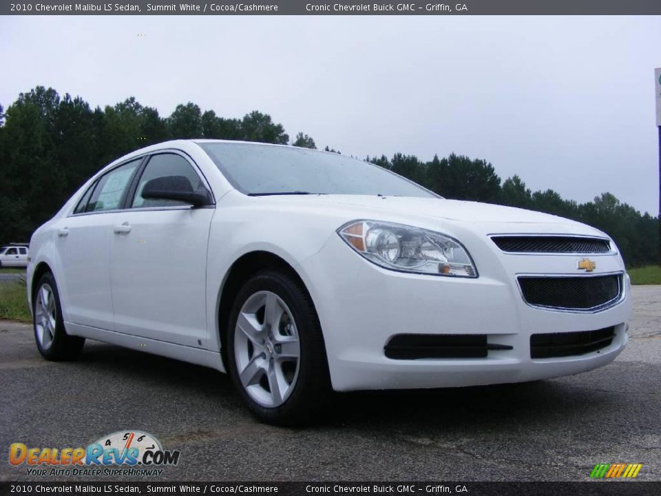 2010 Chevrolet Malibu LS Sedan Summit White / Cocoa/Cashmere Photo #4