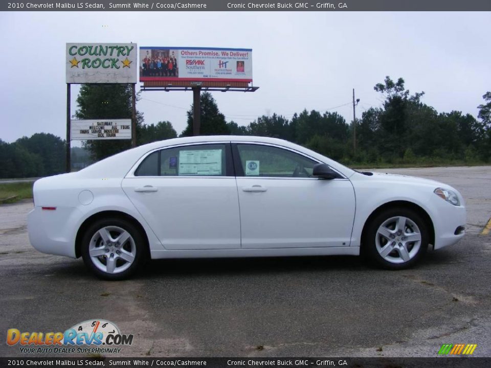 2010 Chevrolet Malibu LS Sedan Summit White / Cocoa/Cashmere Photo #5