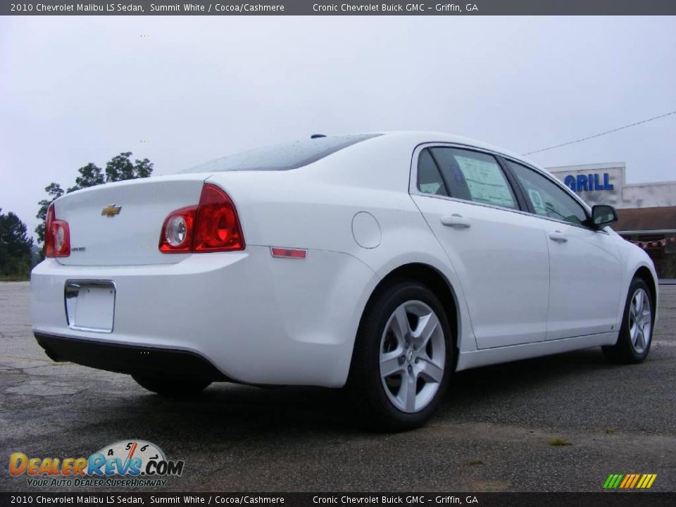 2010 Chevrolet Malibu LS Sedan Summit White / Cocoa/Cashmere Photo #6
