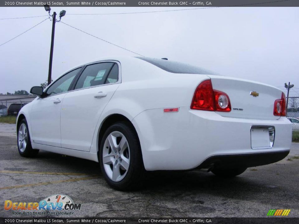 2010 Chevrolet Malibu LS Sedan Summit White / Cocoa/Cashmere Photo #8