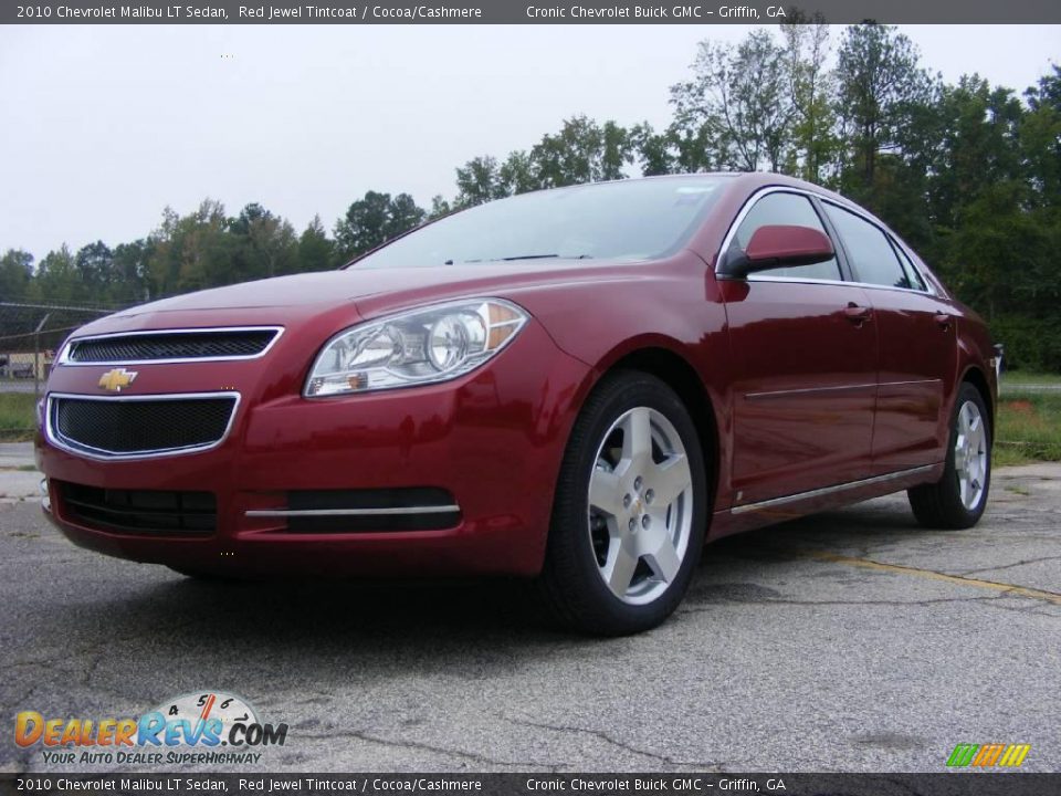 2010 Chevrolet Malibu LT Sedan Red Jewel Tintcoat / Cocoa/Cashmere Photo #2