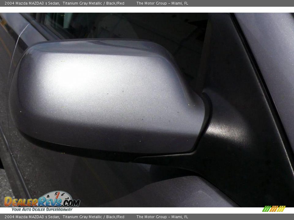 2004 Mazda MAZDA3 s Sedan Titanium Gray Metallic / Black/Red Photo #33
