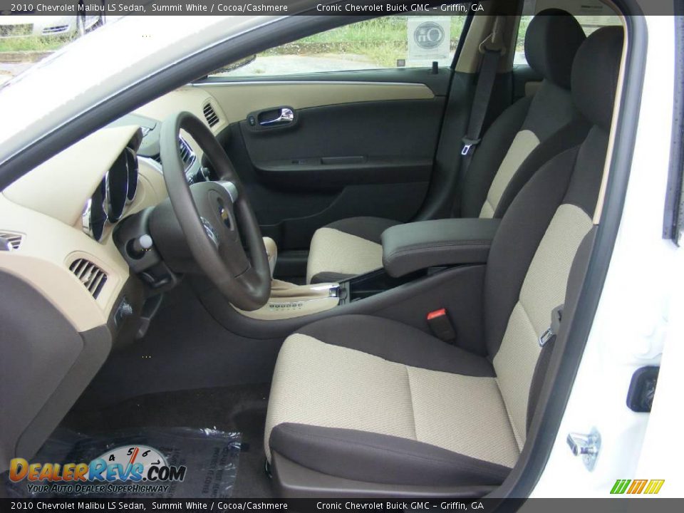 2010 Chevrolet Malibu LS Sedan Summit White / Cocoa/Cashmere Photo #11