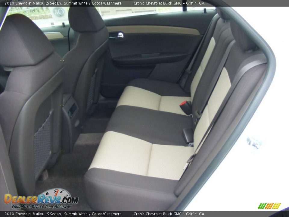 2010 Chevrolet Malibu LS Sedan Summit White / Cocoa/Cashmere Photo #12