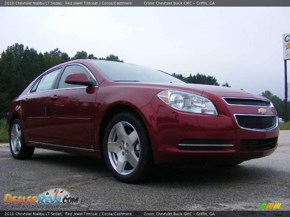 2010 Chevrolet Malibu LT Sedan Red Jewel Tintcoat / Cocoa/Cashmere Photo #4