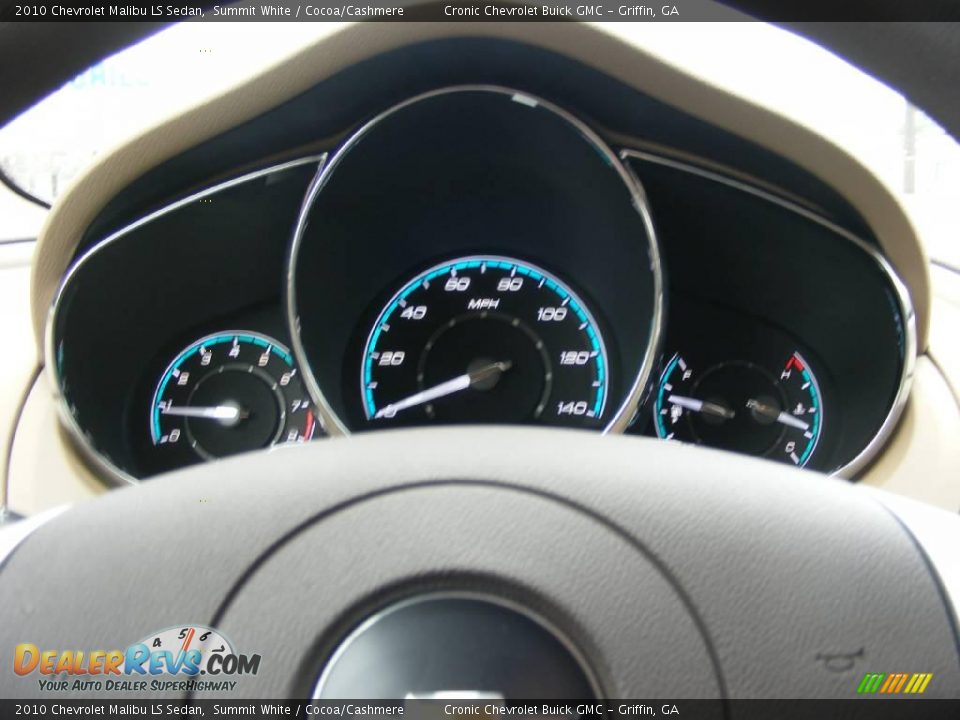 2010 Chevrolet Malibu LS Sedan Summit White / Cocoa/Cashmere Photo #17