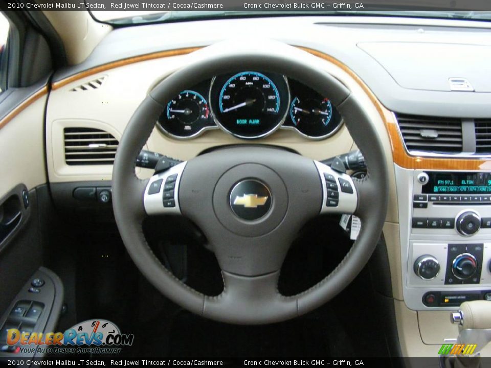 2010 Chevrolet Malibu LT Sedan Red Jewel Tintcoat / Cocoa/Cashmere Photo #16