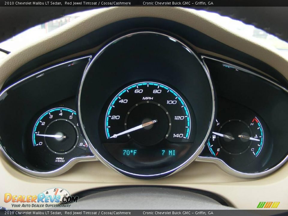 2010 Chevrolet Malibu LT Sedan Red Jewel Tintcoat / Cocoa/Cashmere Photo #18