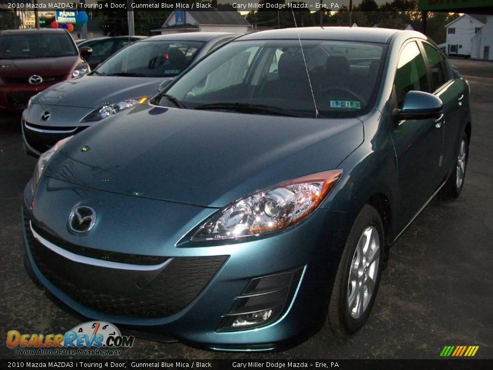 2010 Mazda MAZDA3 i Touring 4 Door Gunmetal Blue Mica / Black Photo #1