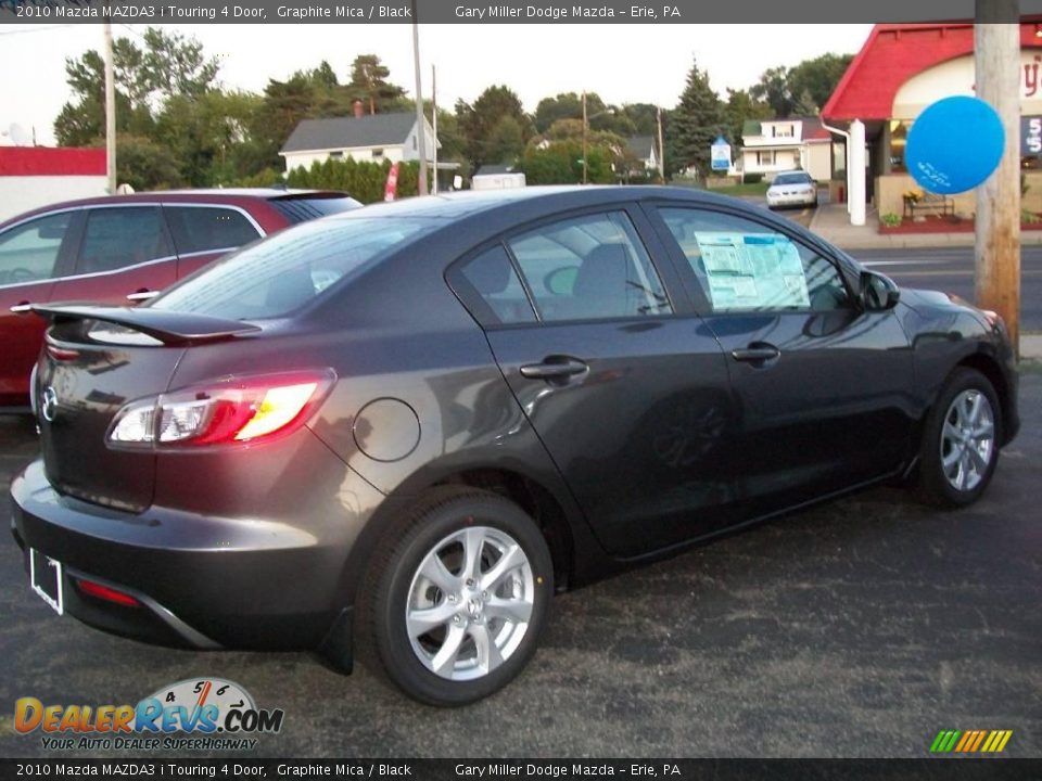 2010 Mazda MAZDA3 i Touring 4 Door Graphite Mica / Black Photo #7