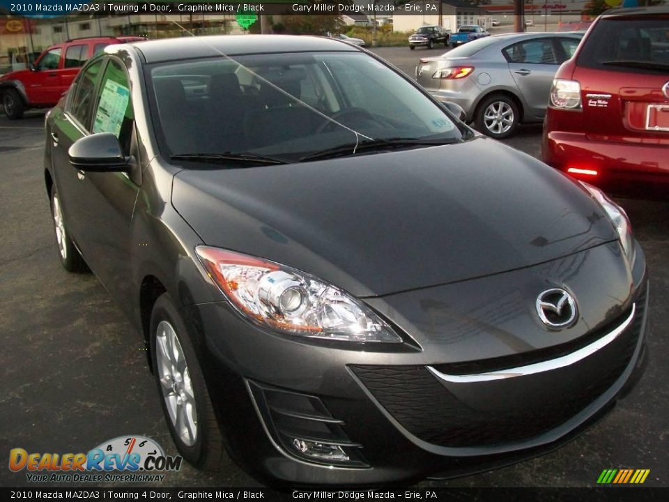 2010 Mazda MAZDA3 i Touring 4 Door Graphite Mica / Black Photo #8
