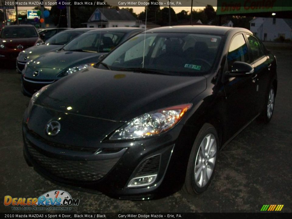 2010 Mazda MAZDA3 s Sport 4 Door Black Mica / Black Photo #1