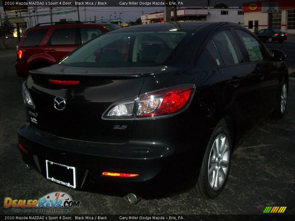 2010 Mazda MAZDA3 s Sport 4 Door Black Mica / Black Photo #6